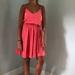 100% SILK pink dress